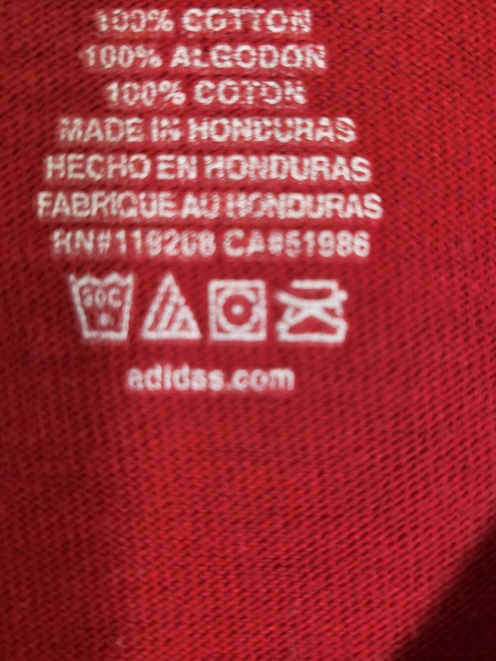 Adidas Vintage Y2K Woman's Arkansas Razorback Long Sleeve T Shirt Size XL Red - Picture 10 of 10
